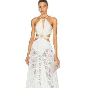 PatBO Pearl Beaded Beach cut out  Dress